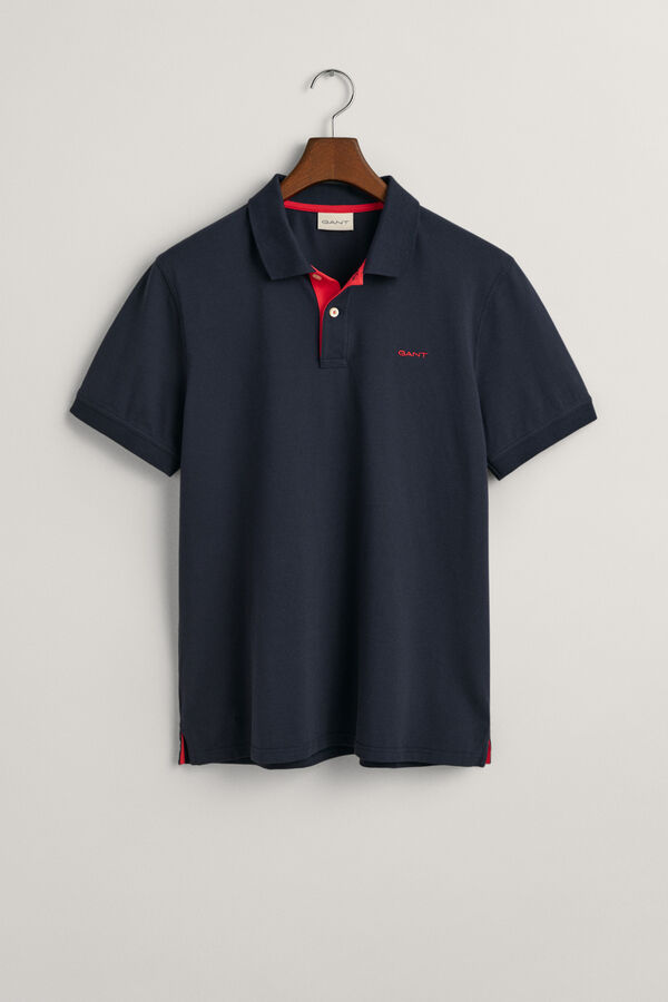 Gant Contrast piqué polo Navy