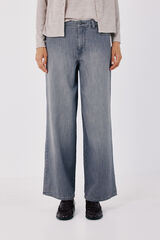 Cortefiel Long palazzo jeans Dark grey