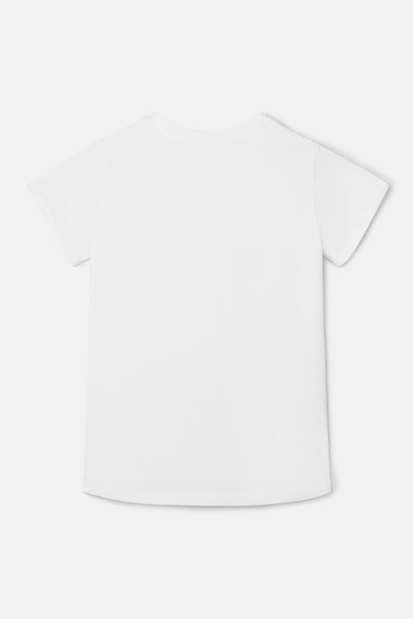 Silbon Camiseta com bordado de ráfia silbon Branco