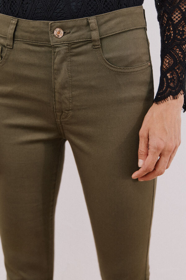 Cortefiel Sensational color pants Kaki