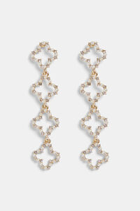 Cortefiel Vila diamond-shaped earrings Yellow