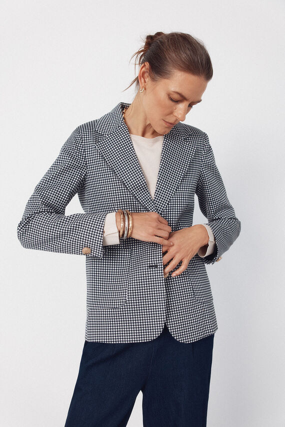 Blazer de punto piqué