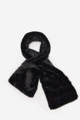 Cortefiel reversible fur collar Black