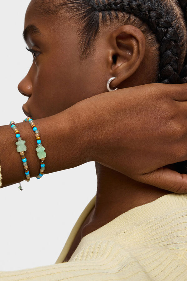 Tous Pulsera de gemas motivo oso Tibet Multicolor
