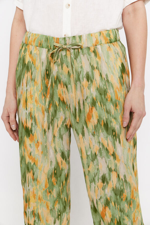 Cortefiel Flowing printed trousers Multicolour