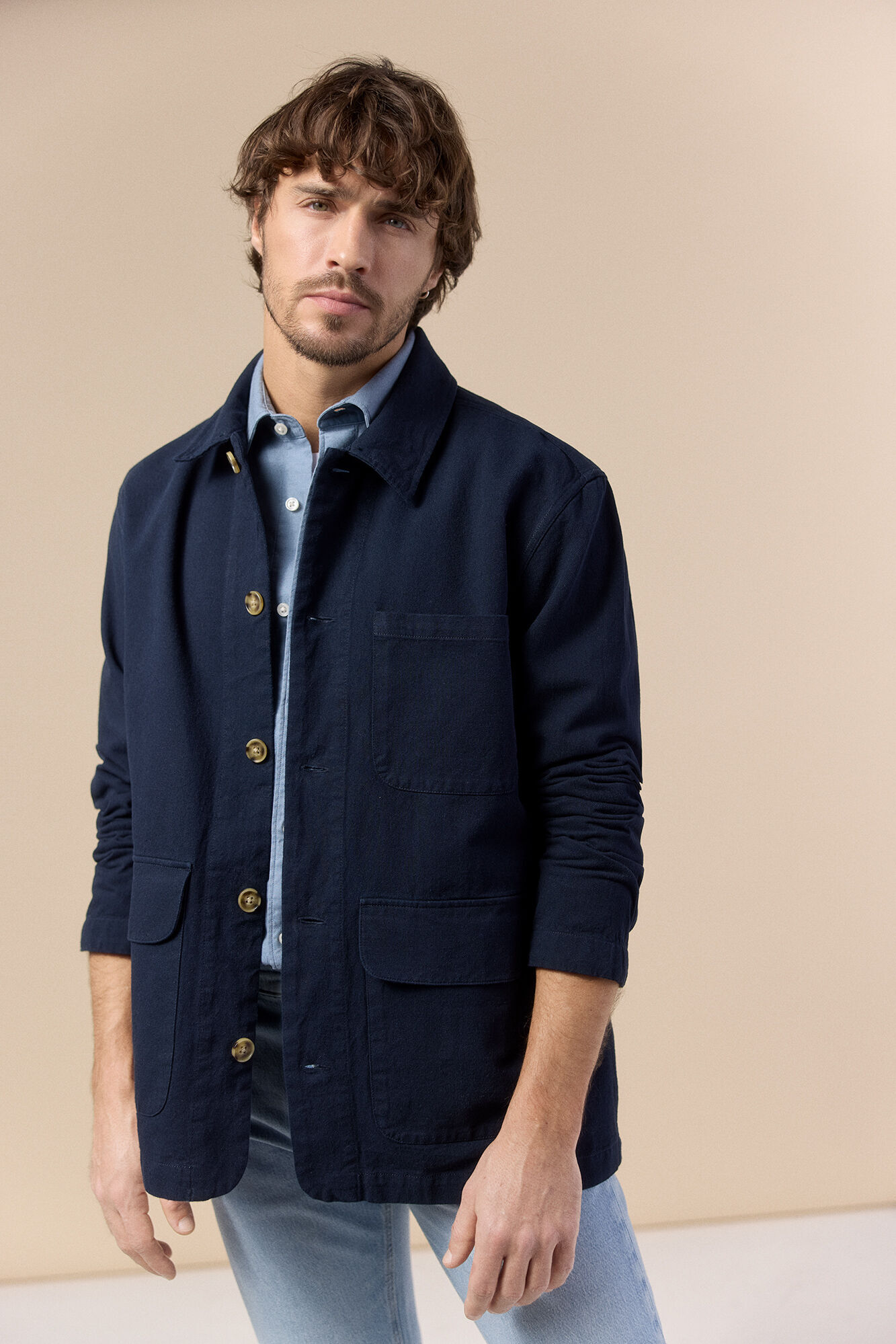 OOTO Cotton linen overshirt
