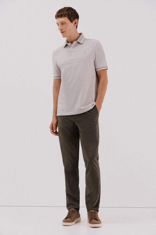 Cortefiel Regular fit chinos Kaki