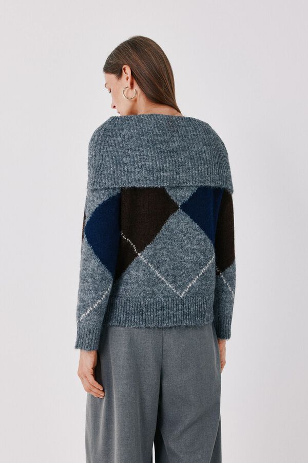 Cortefiel Argyle off-the-shoulder jumper Multicolour
