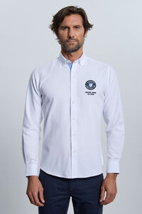Valecuatro Camisa branca bordada