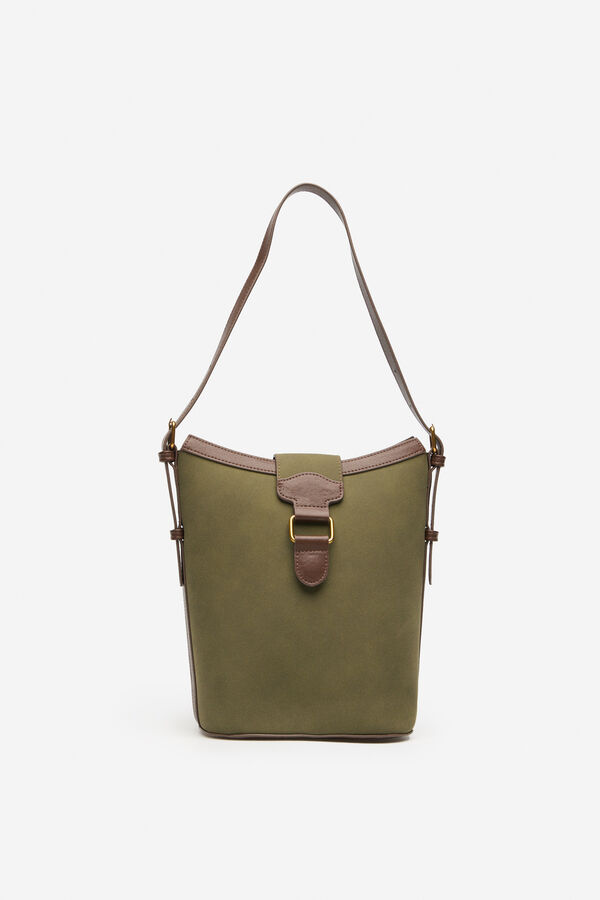 Cortefiel Bimateria buckle bag Nude