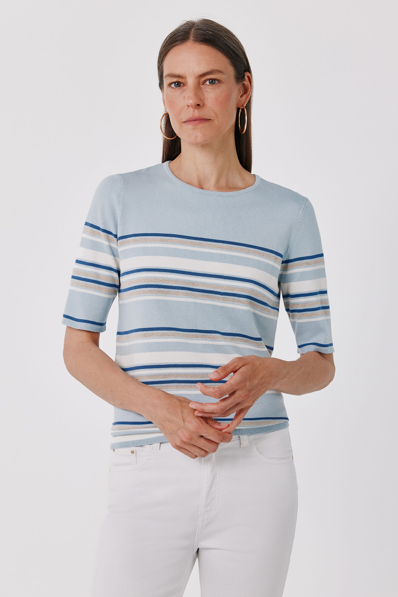 Cortefiel Camisola de riscas multicolor