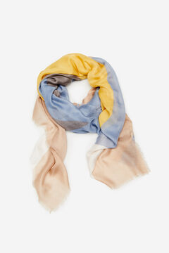 Cortefiel Abstract print scarf Yellow