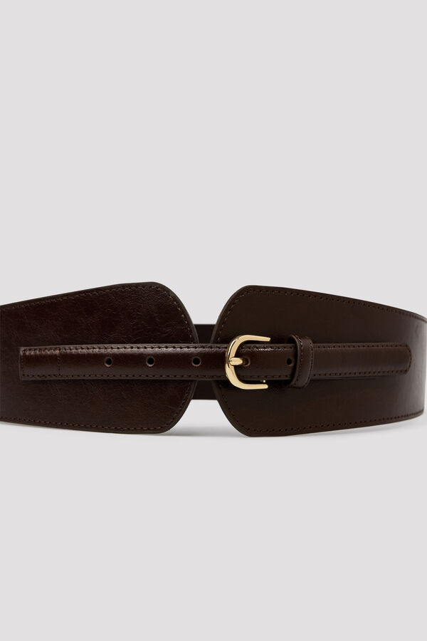 Cortefiel Wide sash Brown