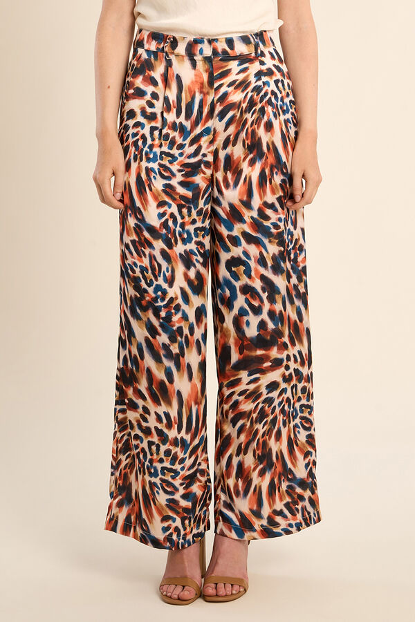 Molly Bracken Cal&ccedil;a de mulher comprida estampada Multicolorido