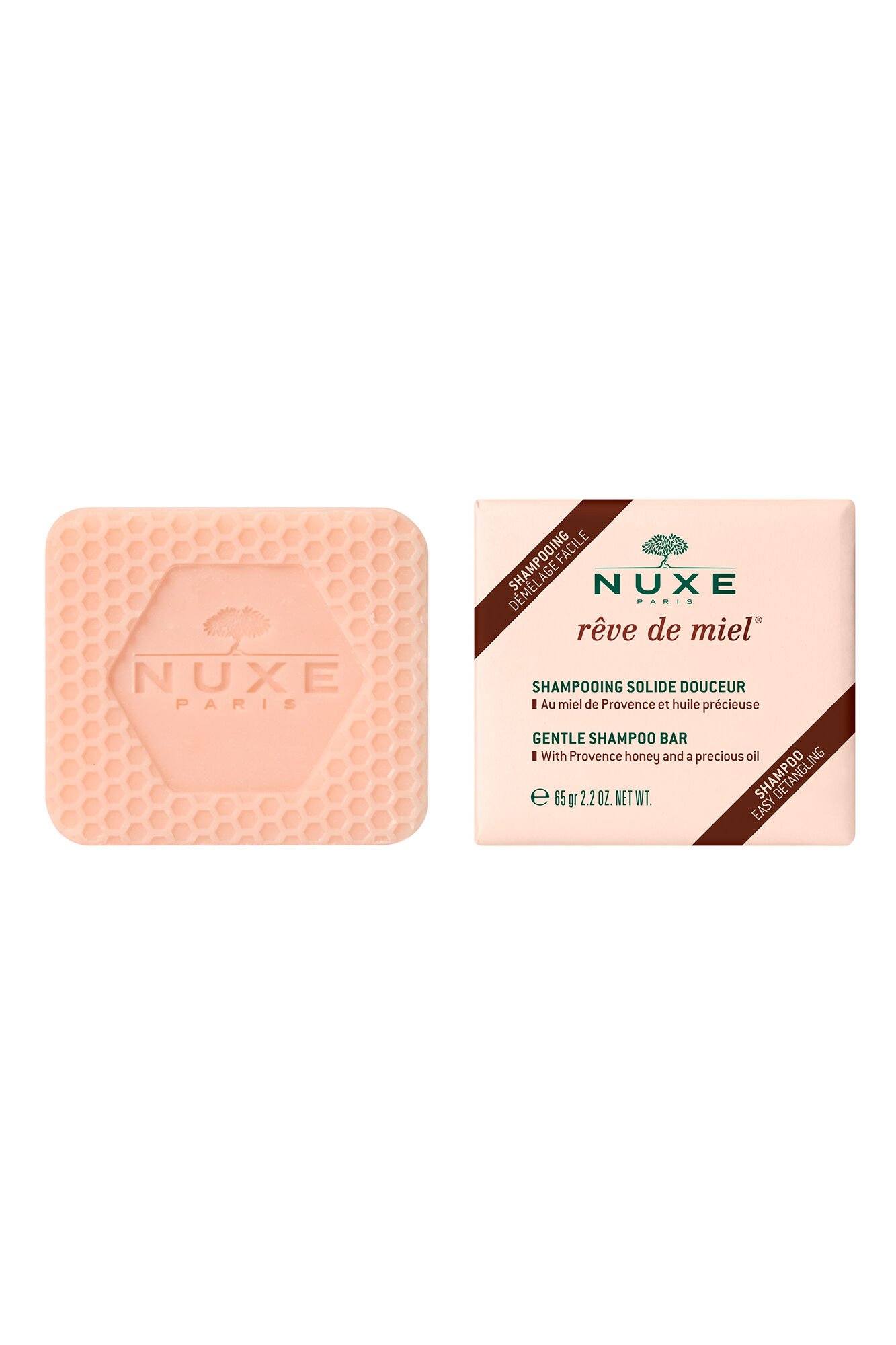 Nuxe Champ&uacute; s&oacute;lido suave&nbsp;r&ecirc;ve de miel 65 gr