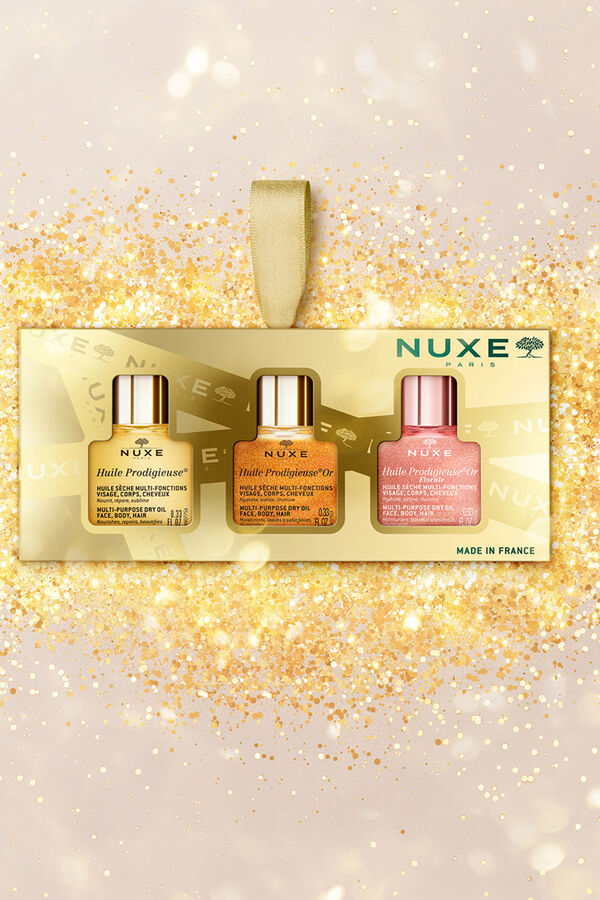 Nuxe NUXE COFRE REGALO HUILE PRODIGIEUSE LOS 3 IC&Oacute;NICOS Amarillo