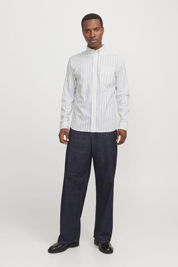 Jack & Jones Camisola oxford slim fit Branco