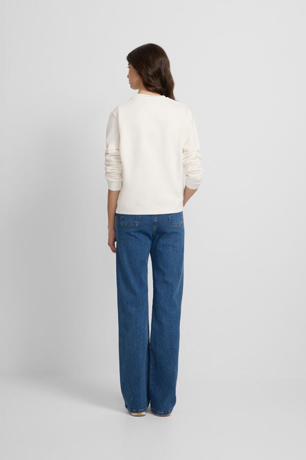 Silbon Sweatshirt de raquete Ecru