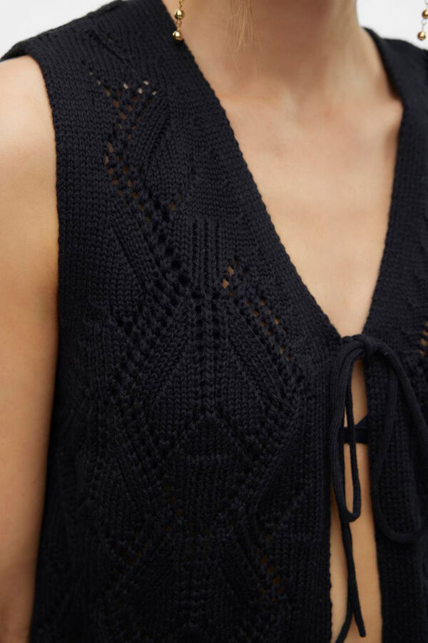 Vero Moda Chaleco de punto Negro