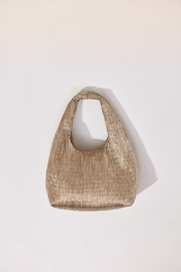 Cortefiel Mini hobo bag Gold