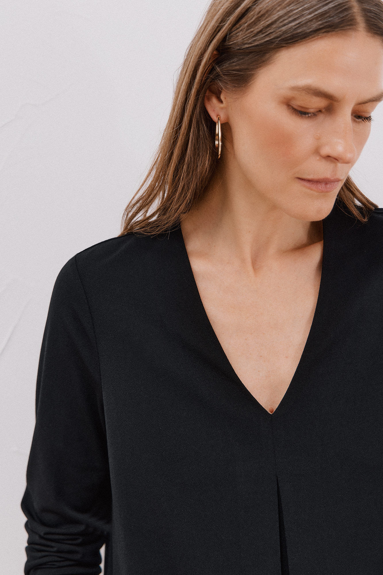 Cortefiel Top fluido pliegue