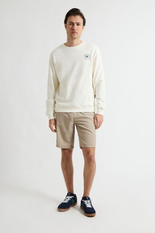 Williot Sweatshirt com logo &eacute;tnico Branco