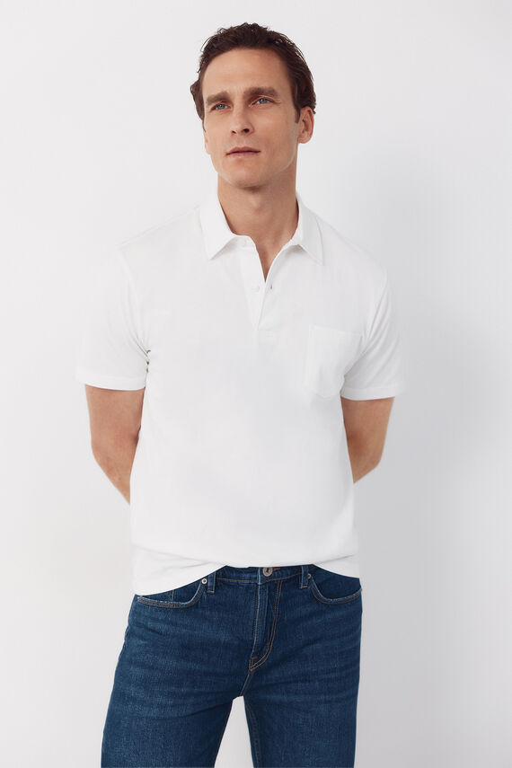 Polo liso bolsillo