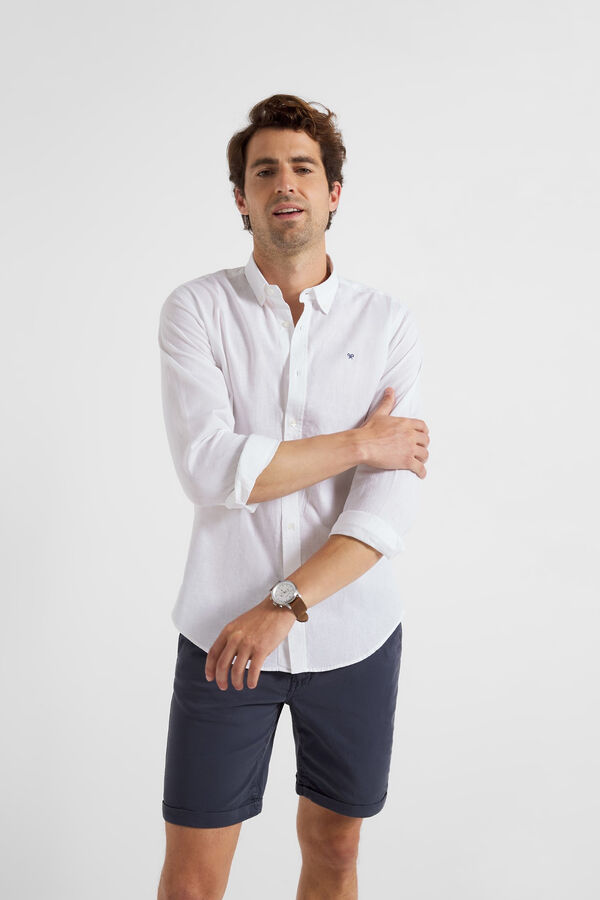 Silbon Camisa sport ligera dye blanca Blanco
