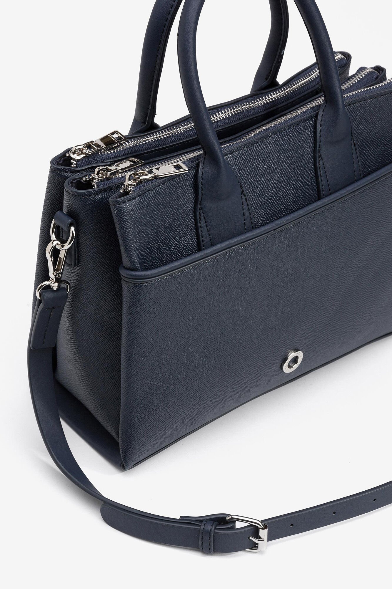 Handbag with three compartments deals