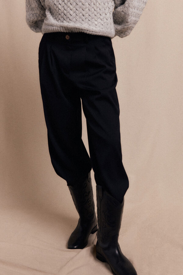 Slowlove Pleated trousers Black