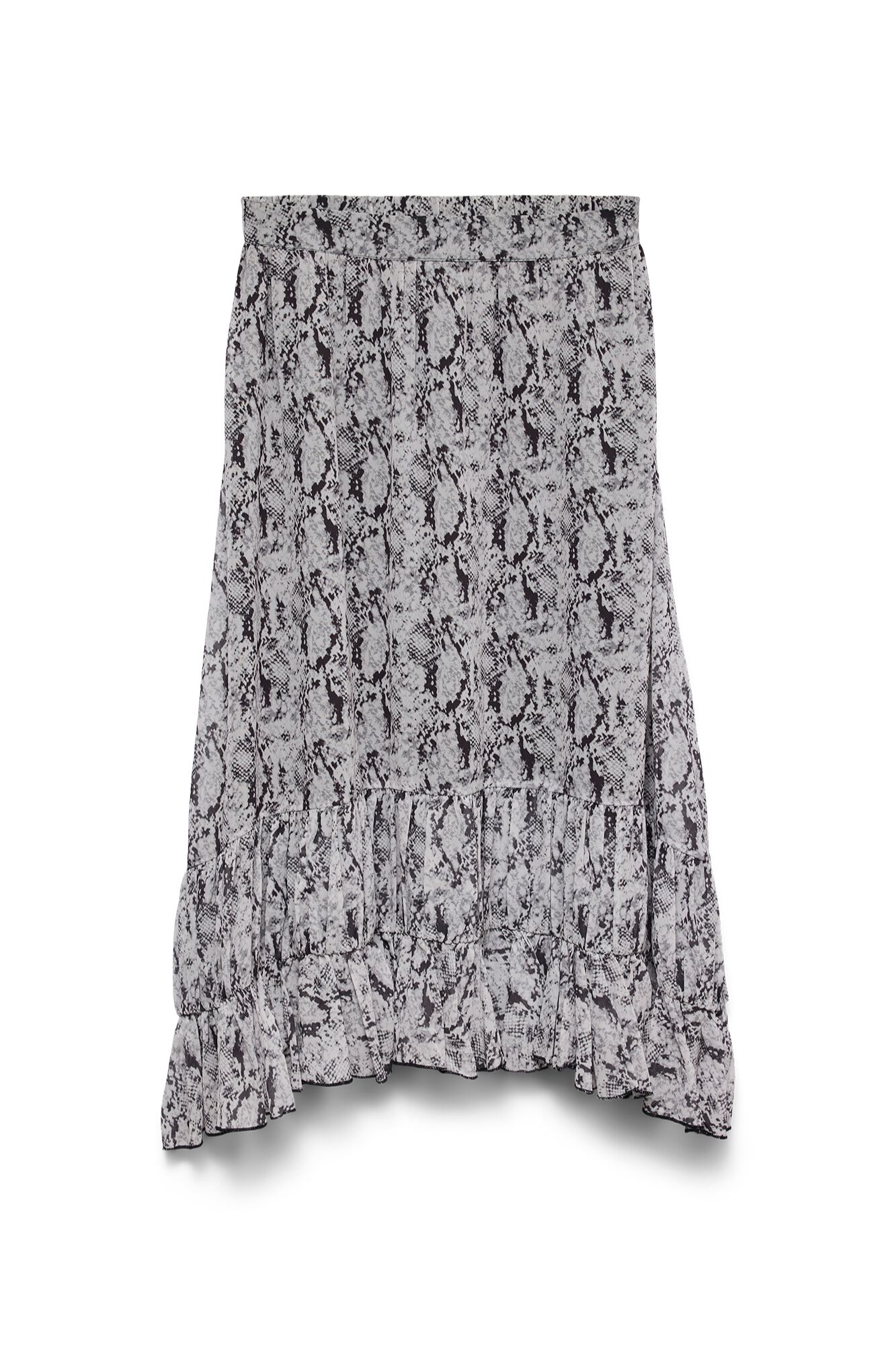 Vero Moda Saia midi com folho