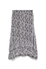 Vero Moda Saia midi com folho Cinzento