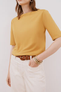 Cortefiel Essential boat neck T-shirt