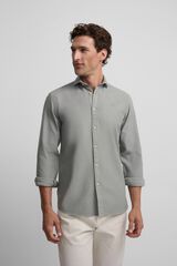 Silbon Sport structured logo shirt Green