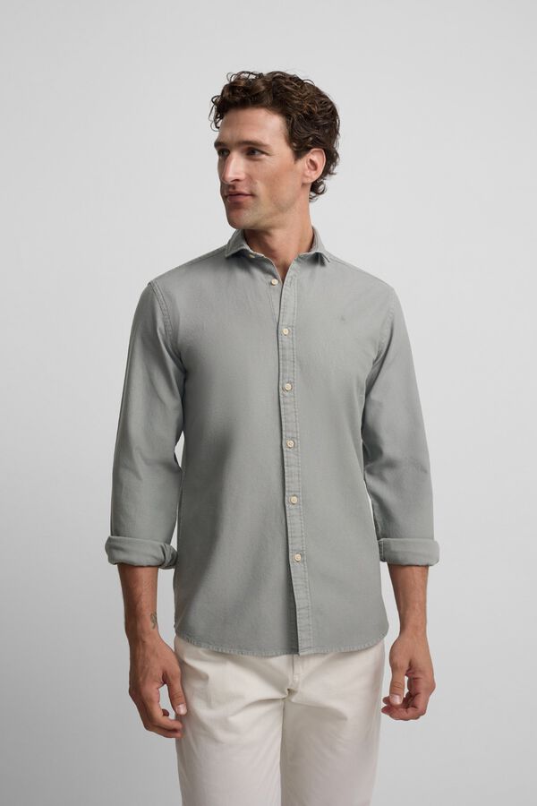 Silbon Sport structured logo shirt Green