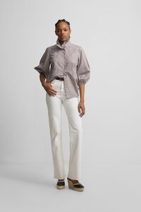 Silbon Cal&ccedil;as com fivelas em denim