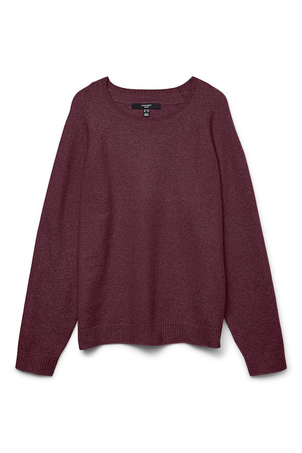 Vero Moda Curve Camisola grande de gola redonda  Roxo