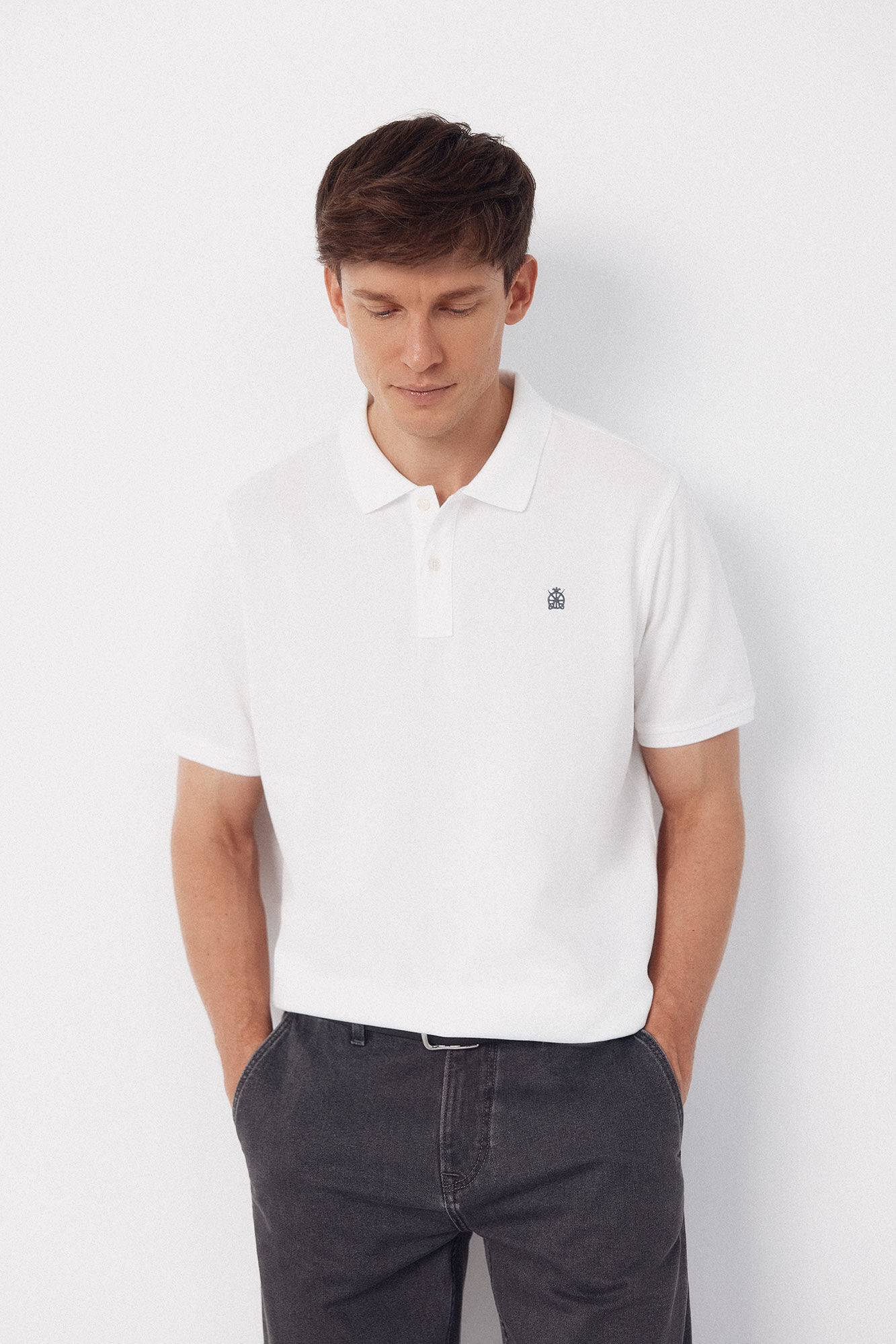 Cortefiel Basic piqu&eacute; polo shirt