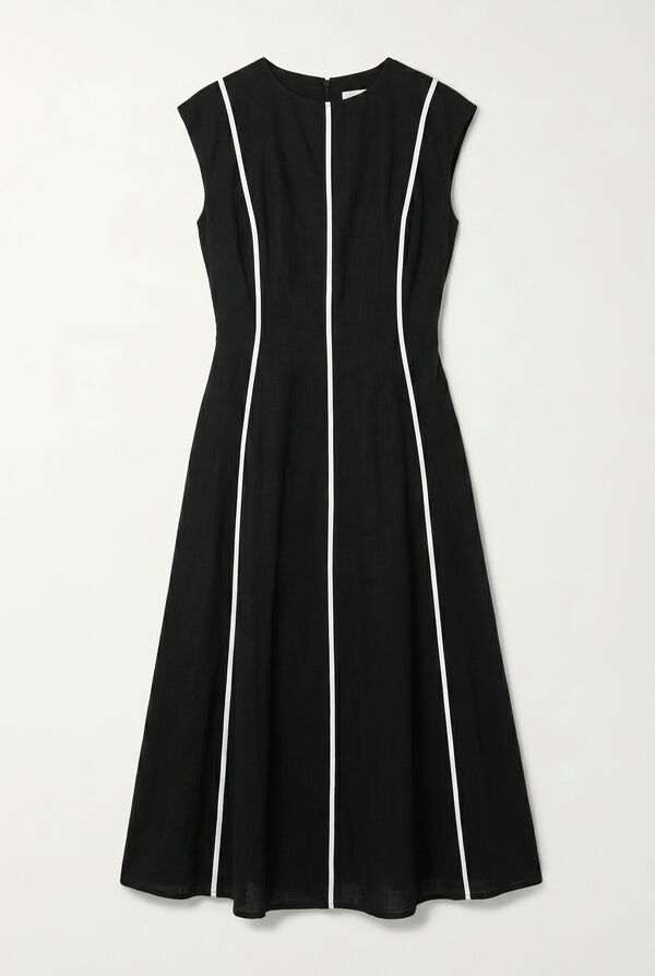 Cortefiel Contrasting dress Black