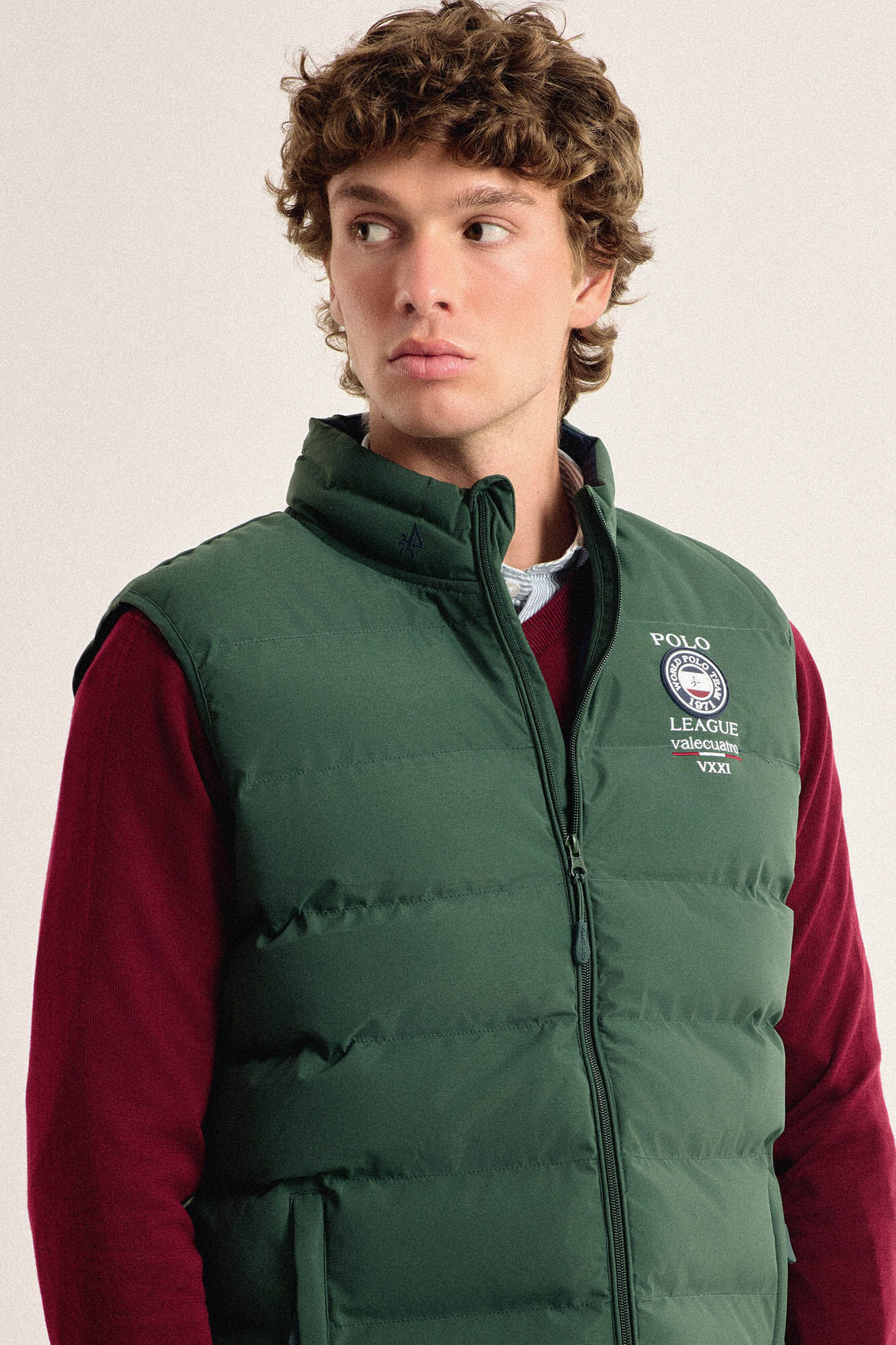 Valecuatro Colete acolchoado verde, modelo Shield