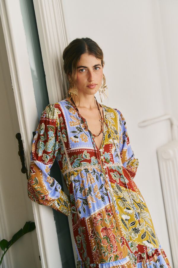 Jaase Vestido midi Monday Multicolorido