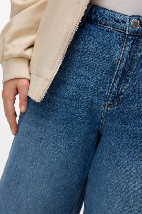 Vero Moda Curve Calça jeans larga tamanho grande Azul