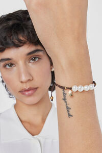 Tous Pulsera con baño de oro 18 kt sobre plata y perlas cultivadas TOUS Nudos