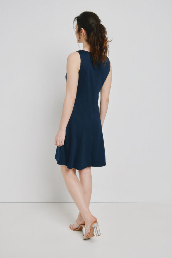 Vero Moda Vestido curto peplum Azul