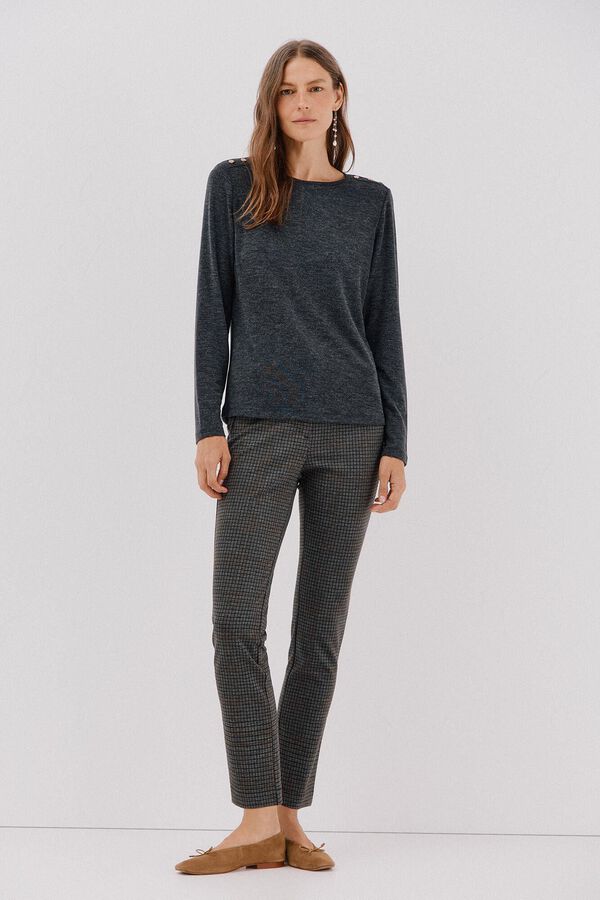 Cortefiel buttons box shirt Grey