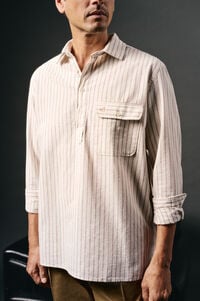 OOTO Camiseta de algodão e linho