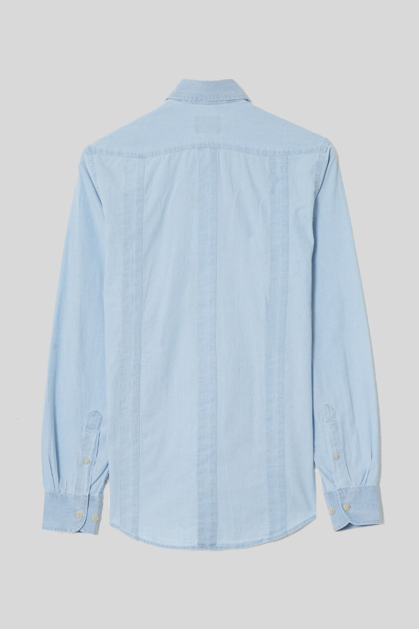 Guayabera light denim sports shirt Men s shirts Cortefiel