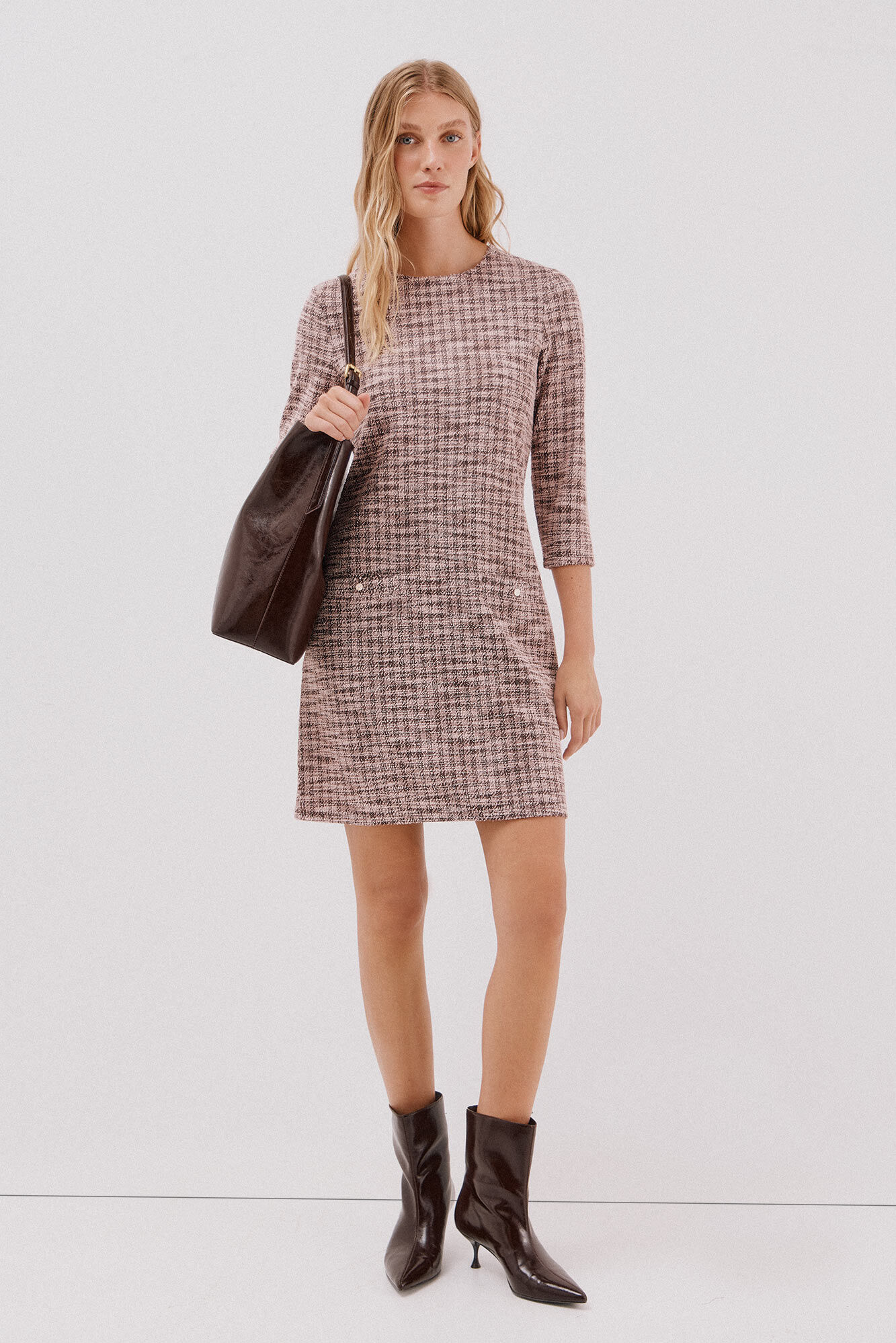 Cortefiel Short tweed dress