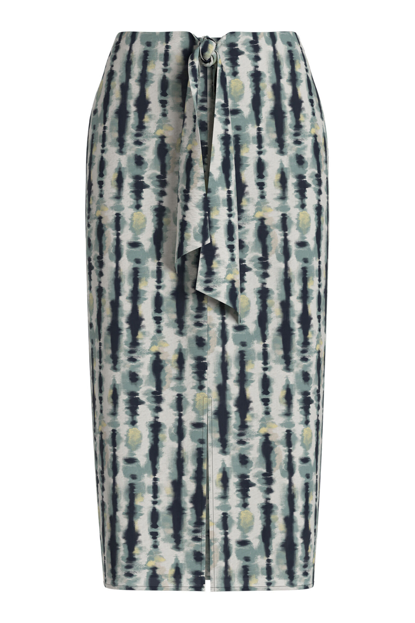 Vila Ethnic print viscose midi skirt