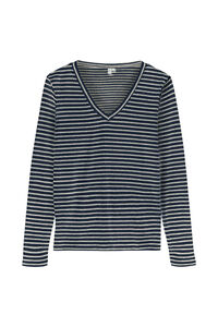 Vero Moda Camiseta básica riscas de manga comprida